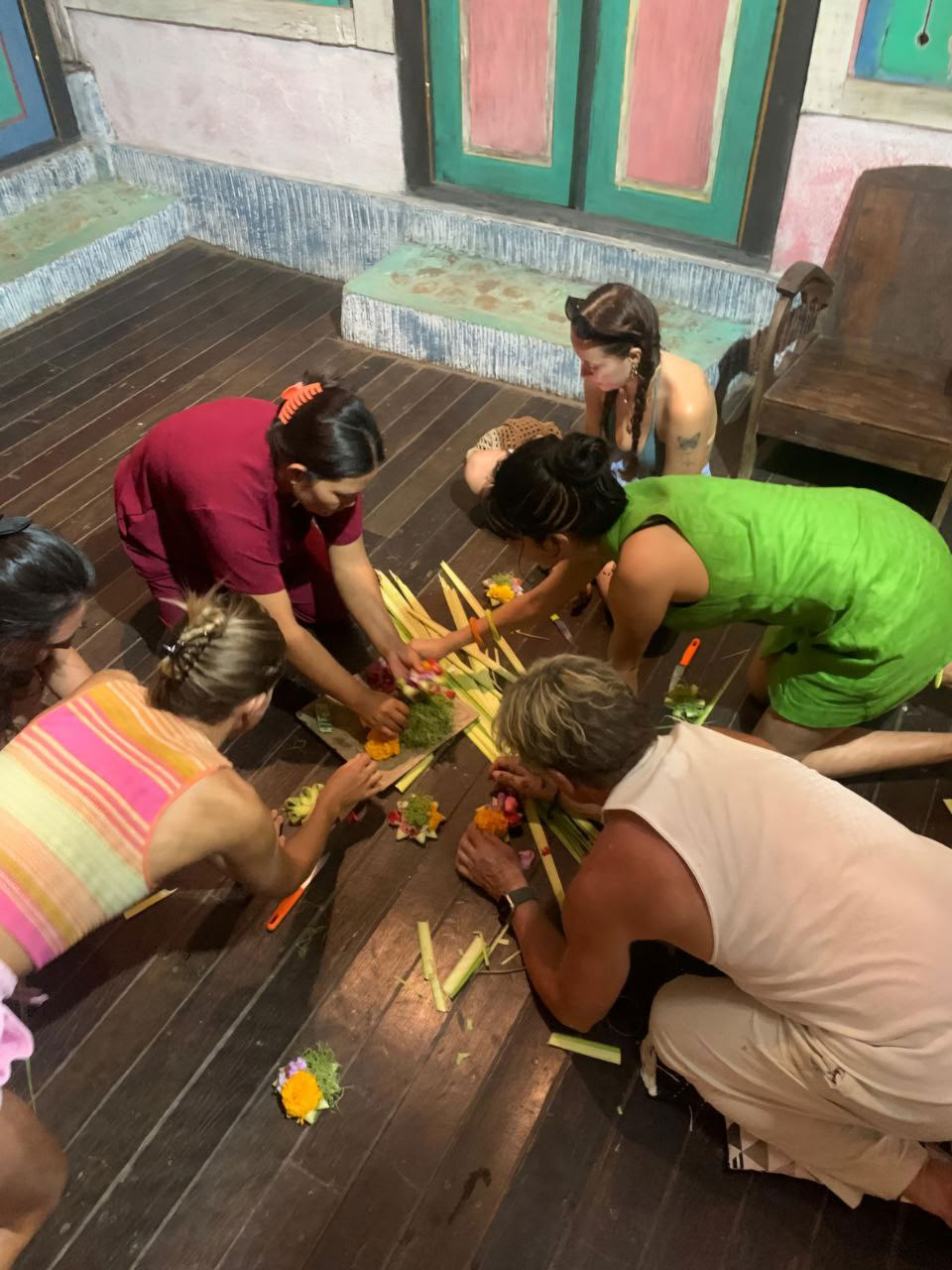 Balinesisk offerceremoni-workshop