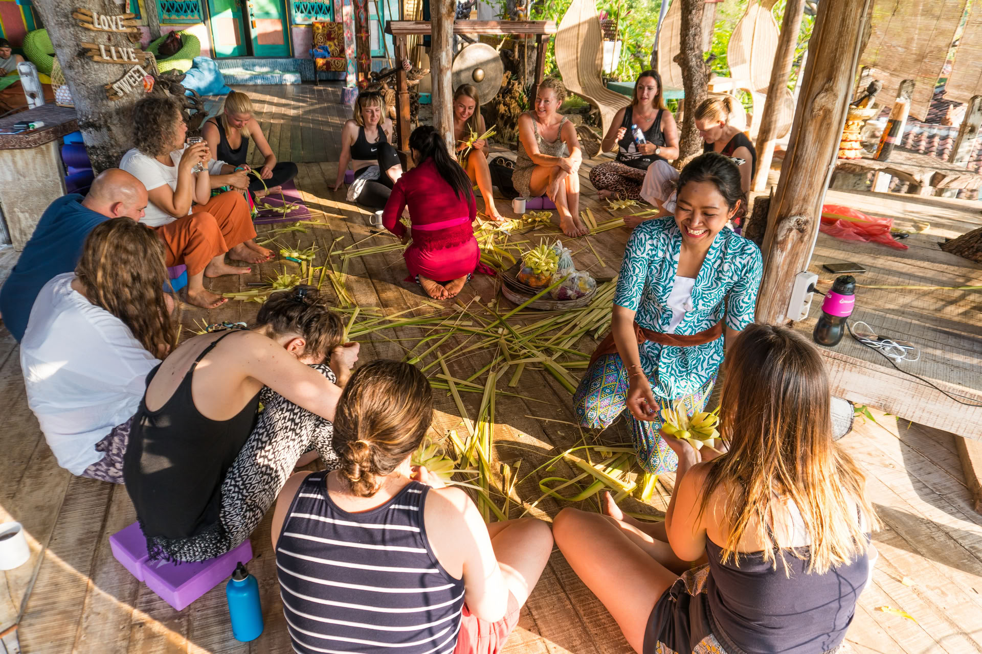Balinesisk offerceremoni-workshop