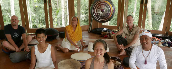 Sound healer-uddannelse på Bali