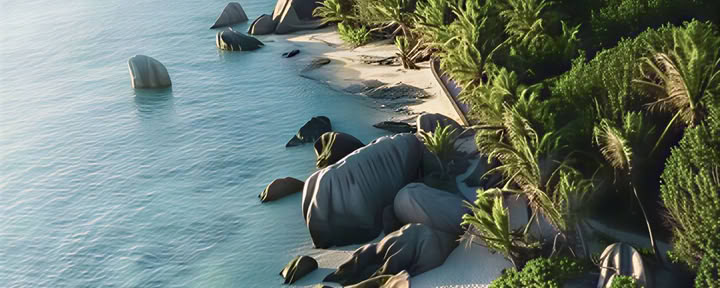 Urørt paradis-naturretreat, La Digue, Seychellerne, maj 2027 — Lotus Love Yoga