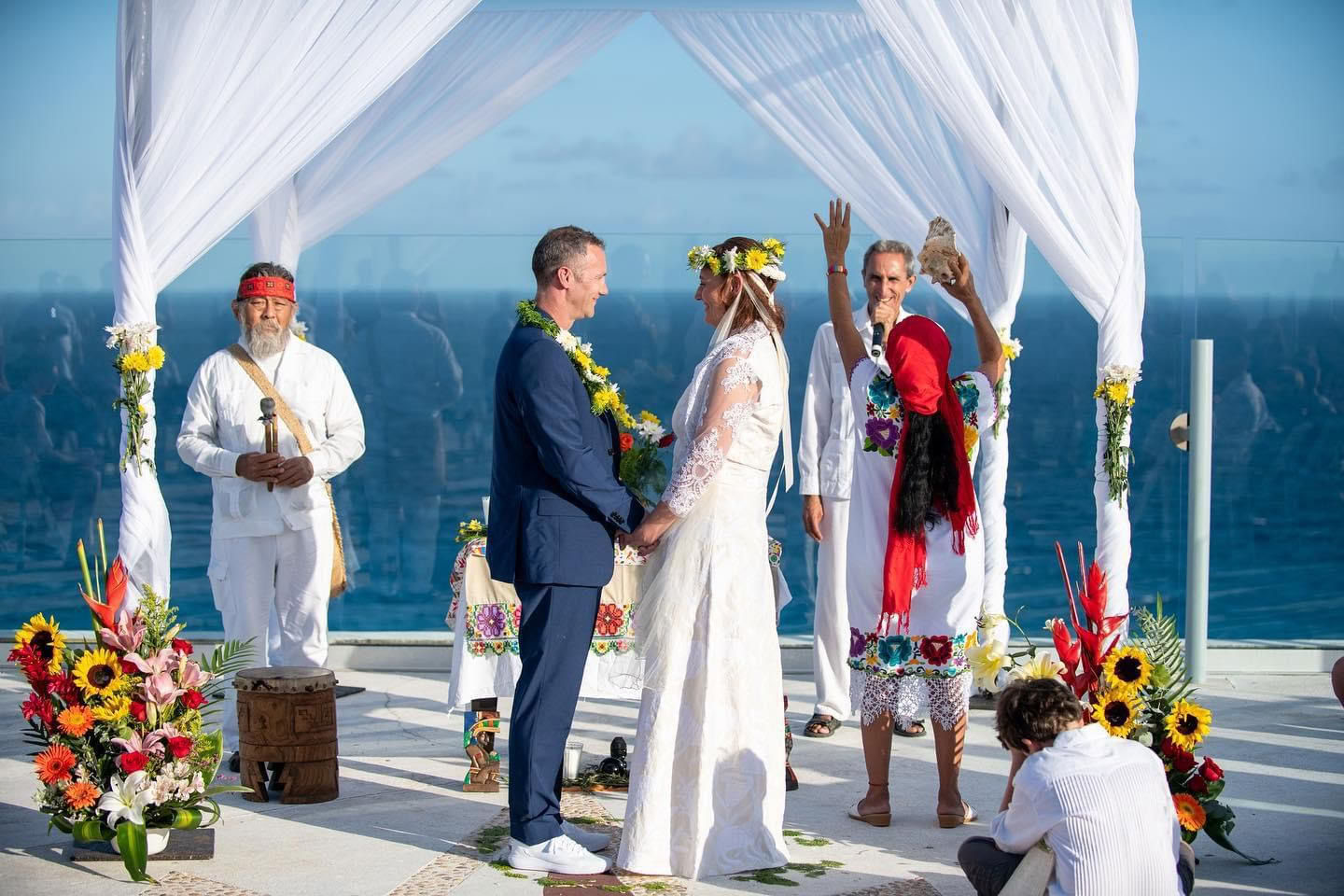 Traditionel mayansk bryllupsforeningsceremoni