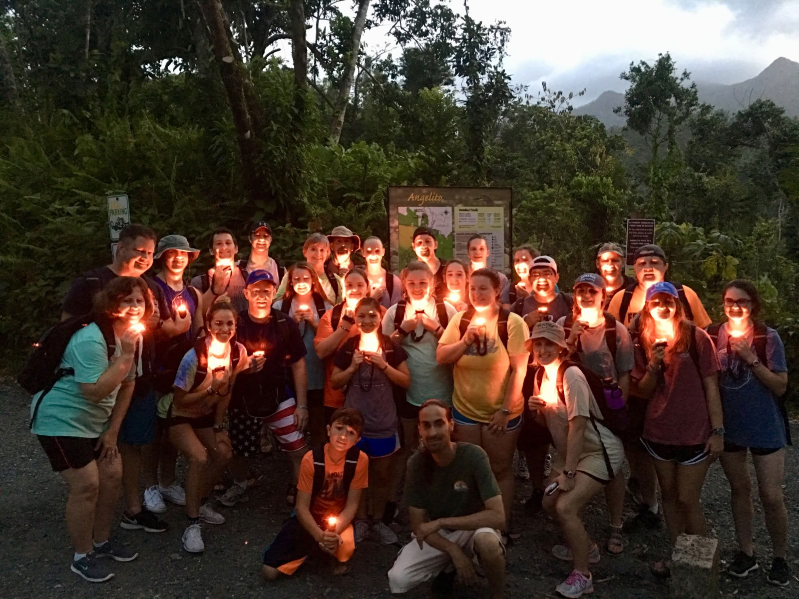 Natvandring i El Yunque-regnskoven