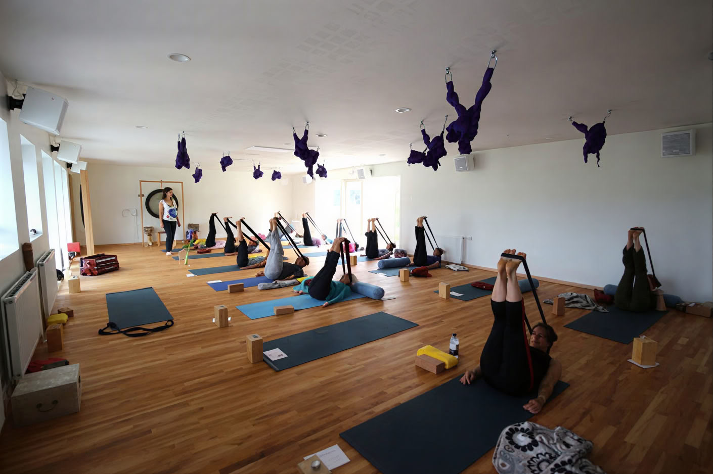 Yoga- og vandretur med nordlys på Island