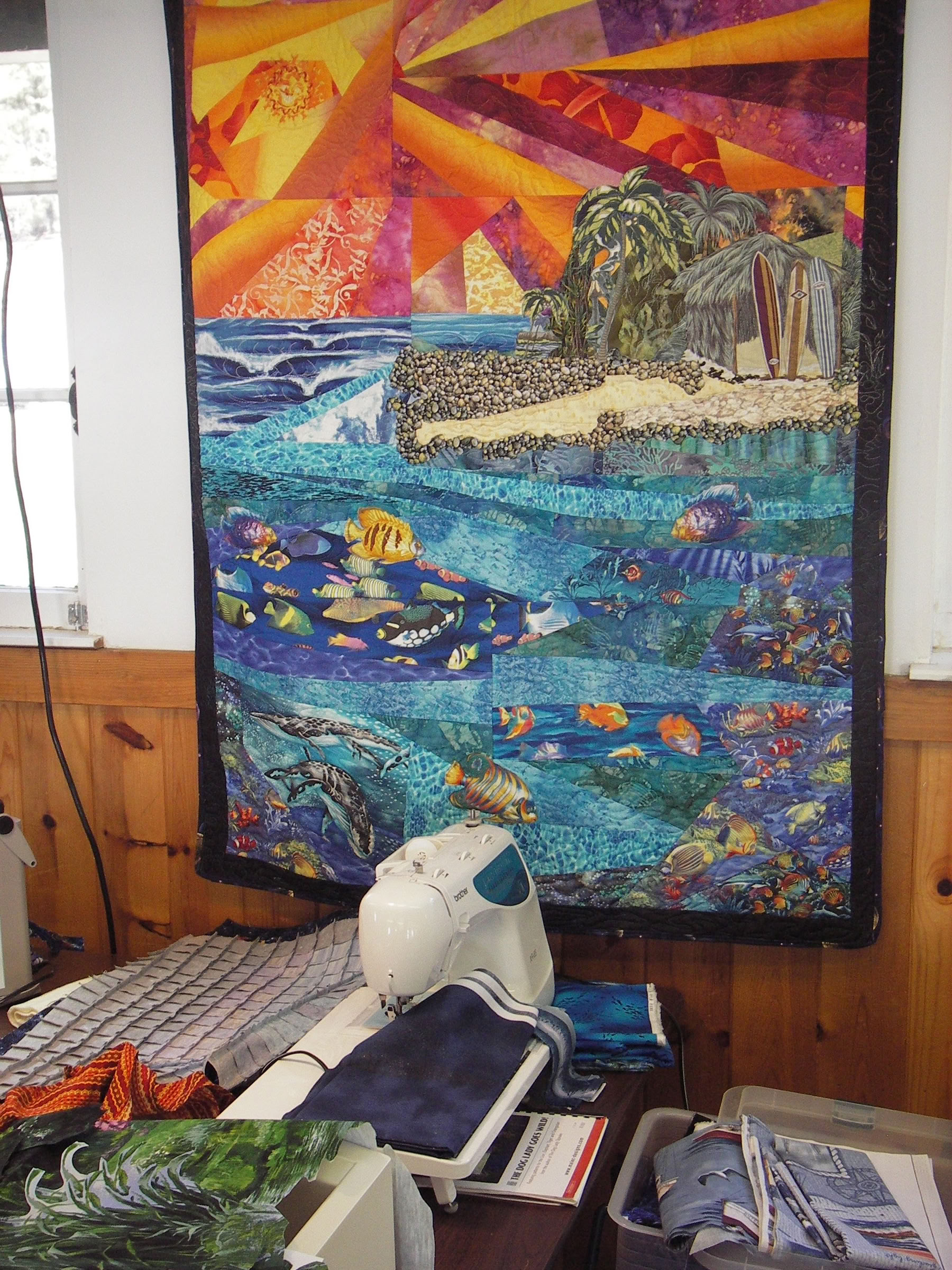 Quilte-retreat i Cambria med Rob Appell