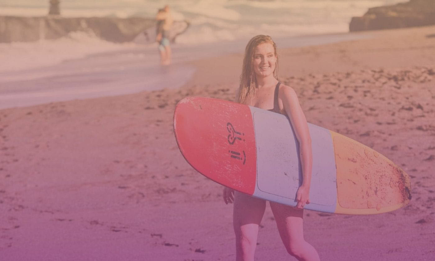 Kvinders surf-retreatpakke