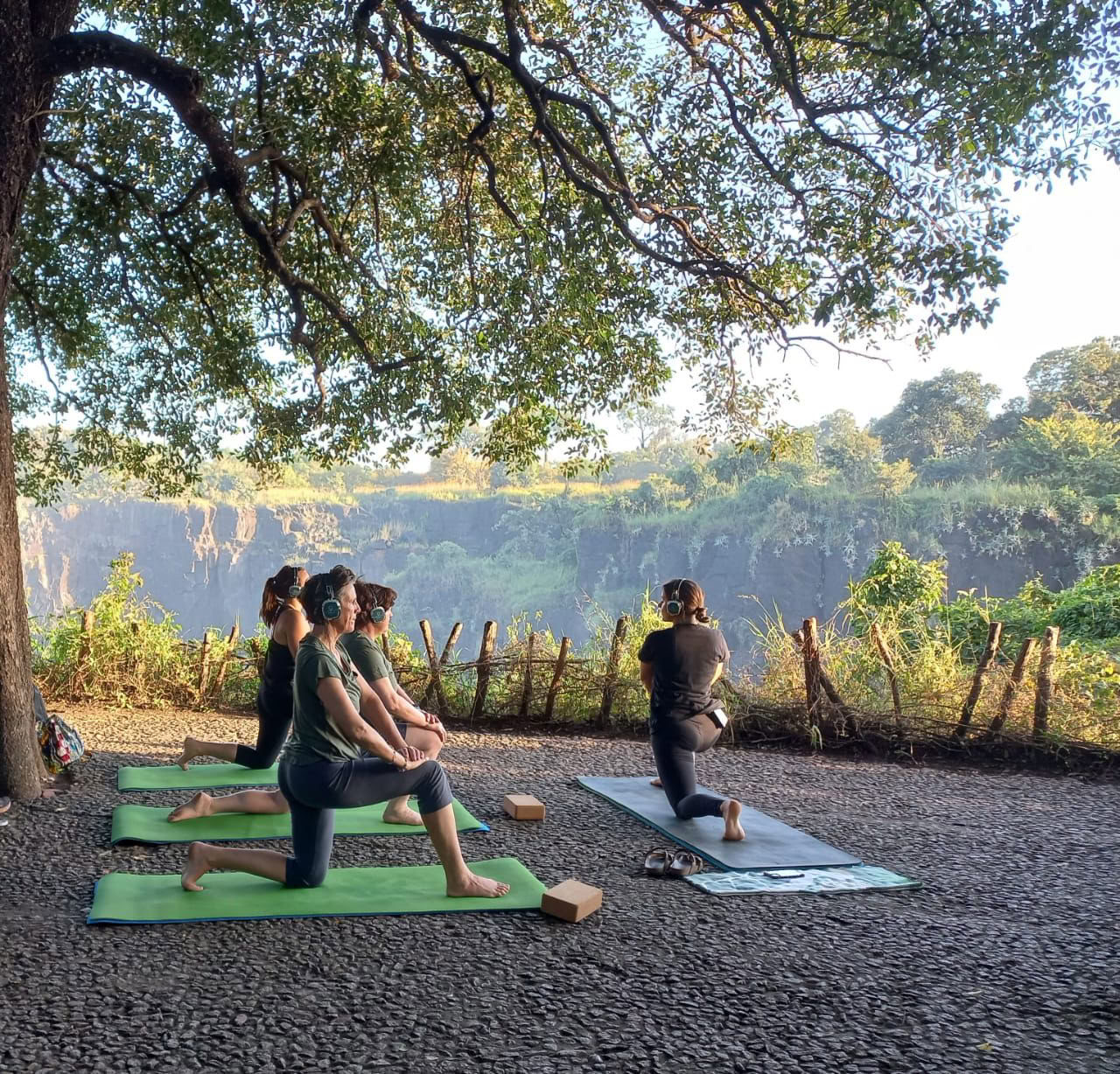 Yoga ved The Falls