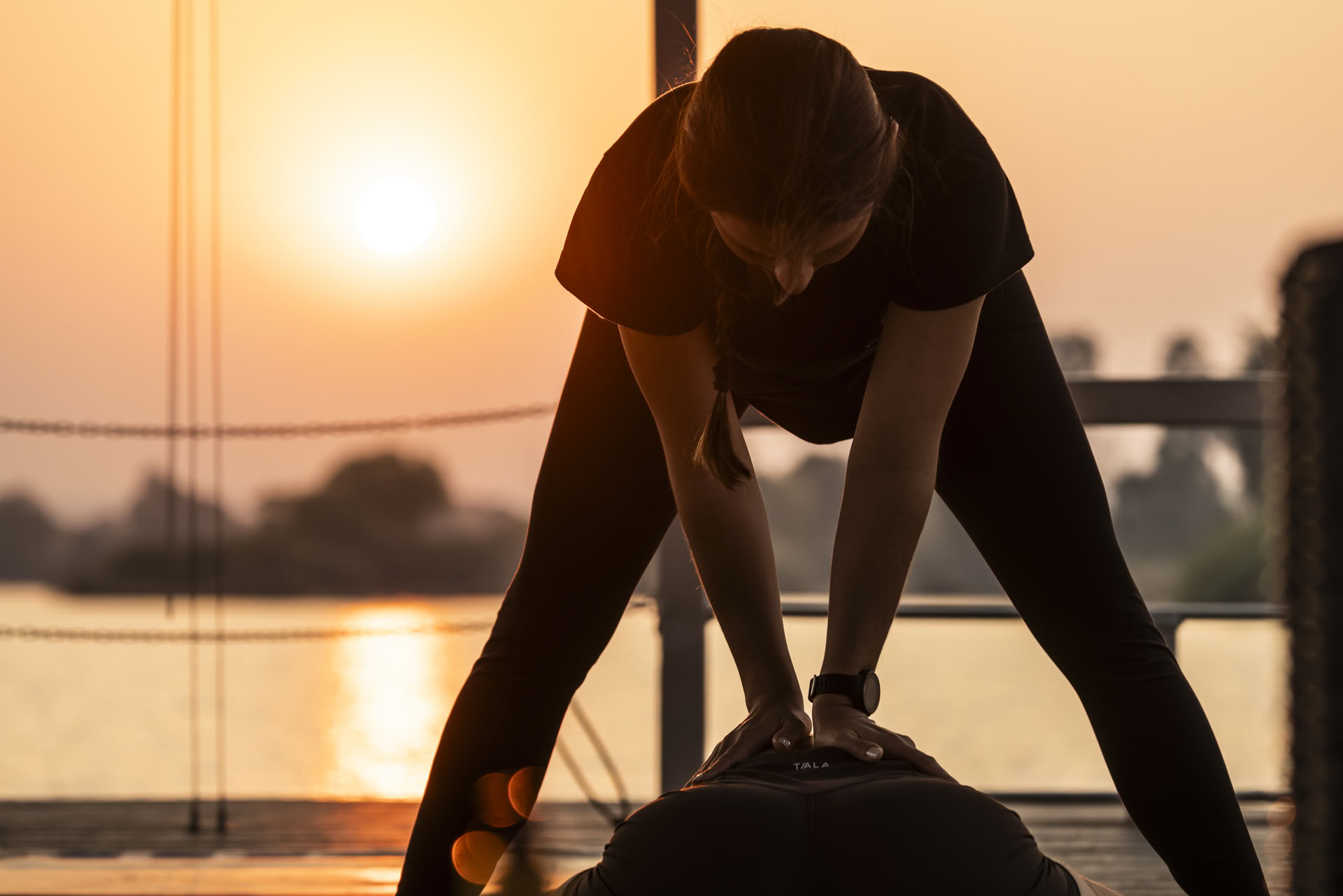 Yoga ved Zambezi