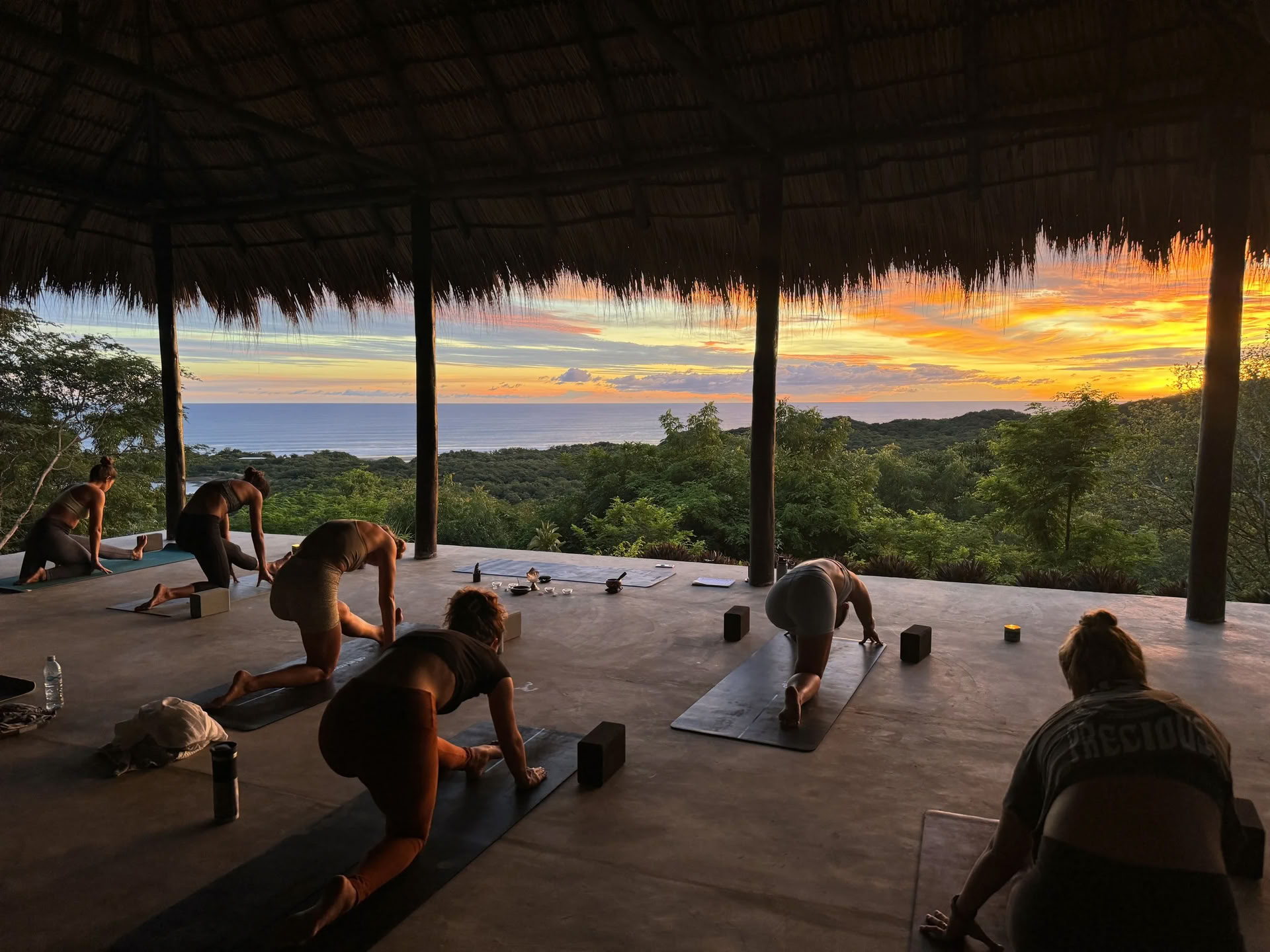 Yoga-time i Popoyo, Nicaragua