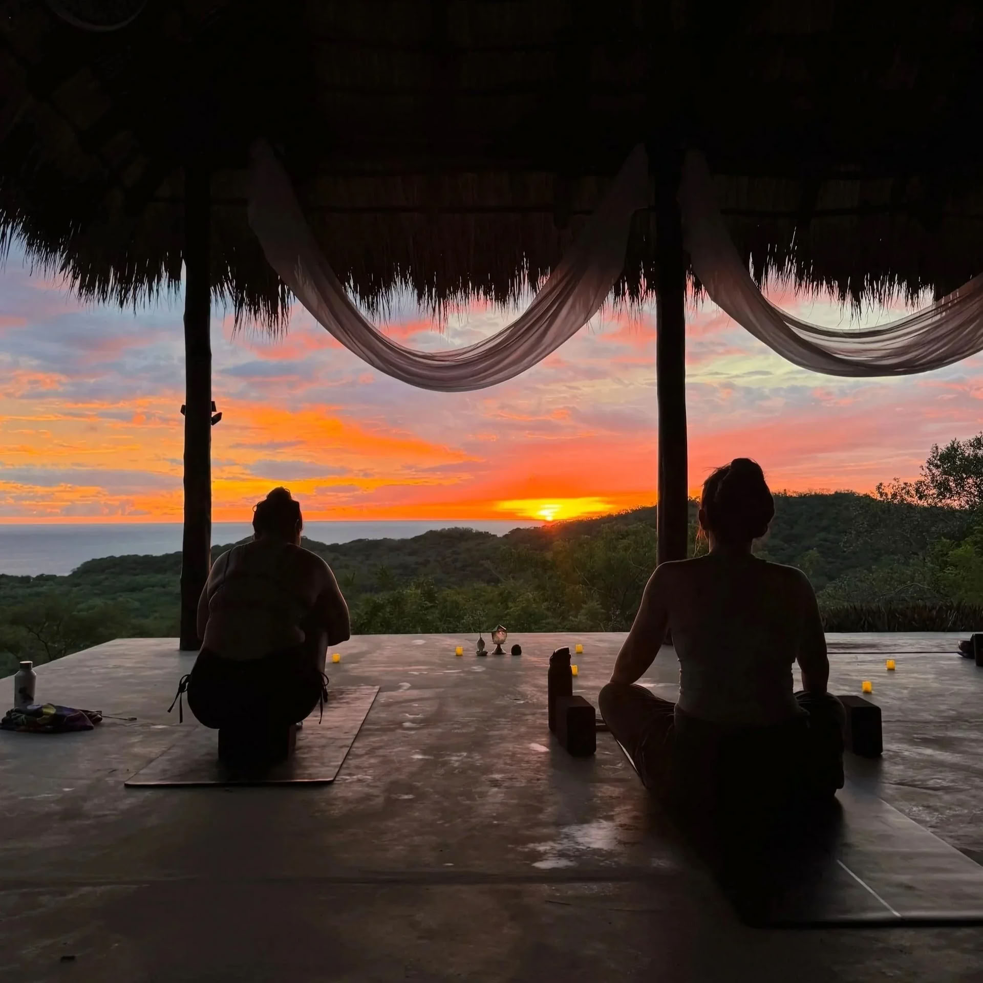 Yoga-time i Popoyo, Nicaragua