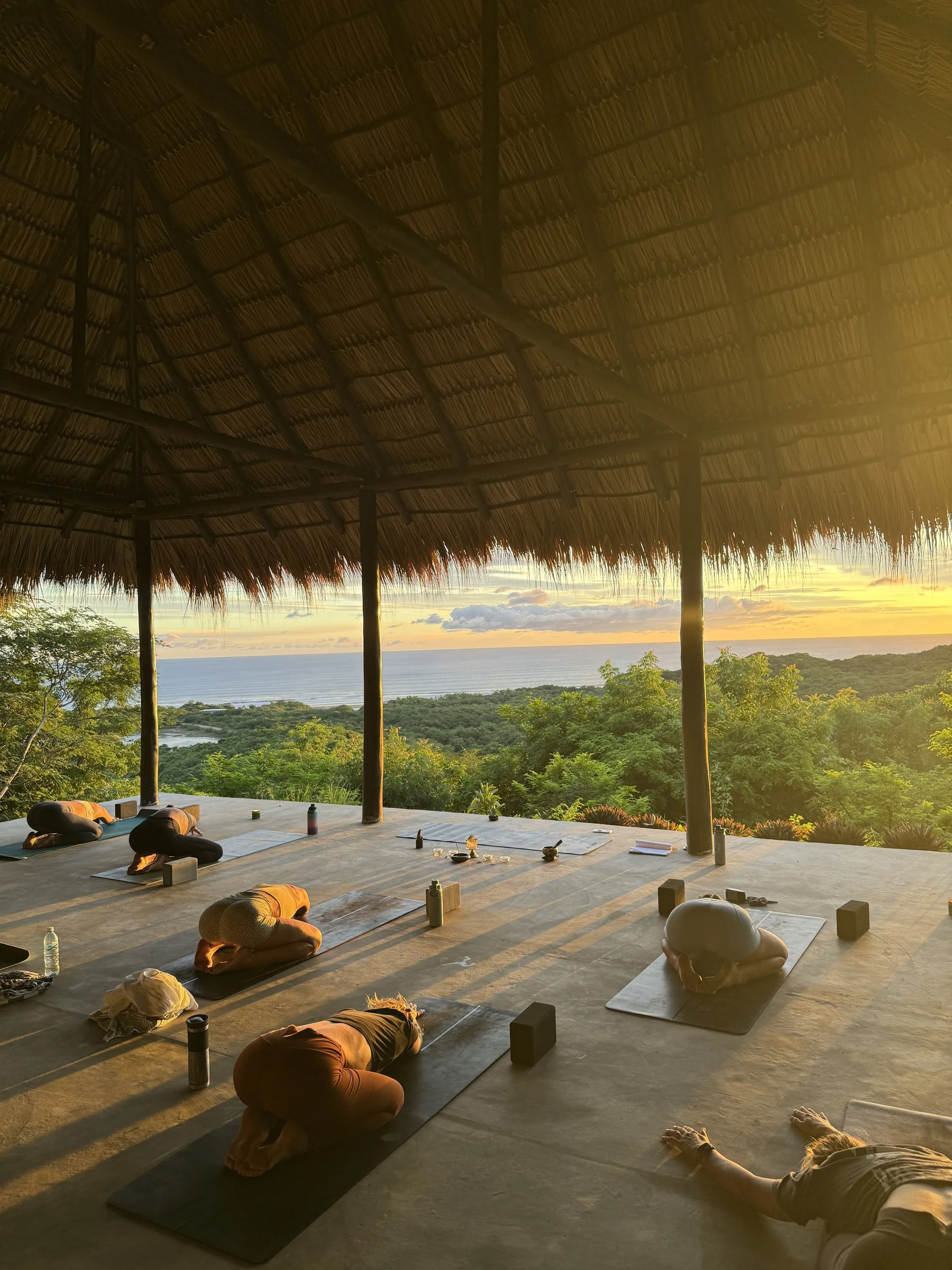 Yoga-time i Popoyo, Nicaragua