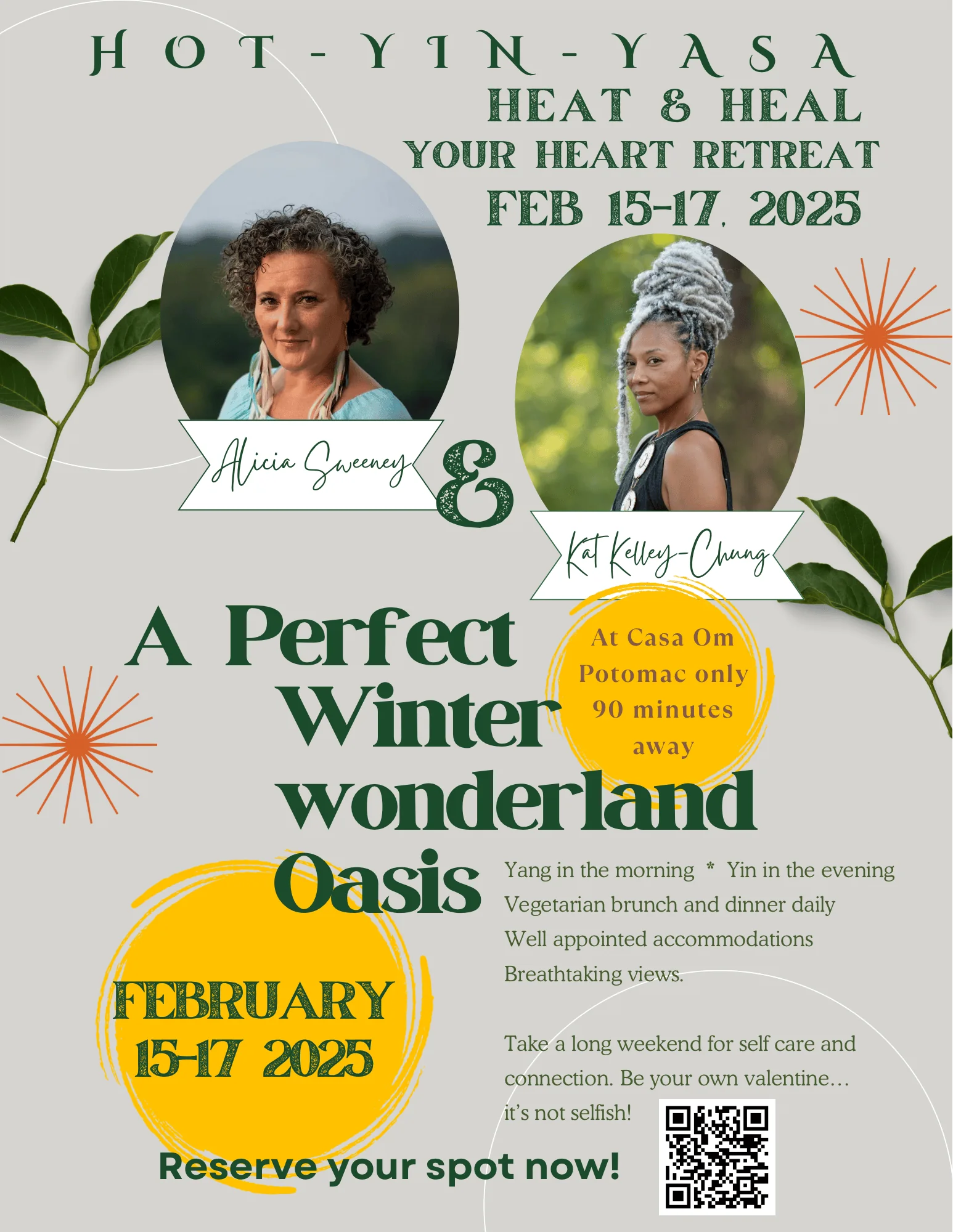 Varm Yin- og Yasa-yoga vinterretreat