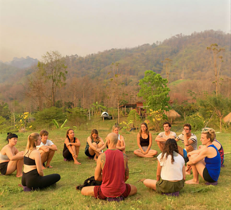 Yoga- og meditations-retreat hos værtsfamilie
