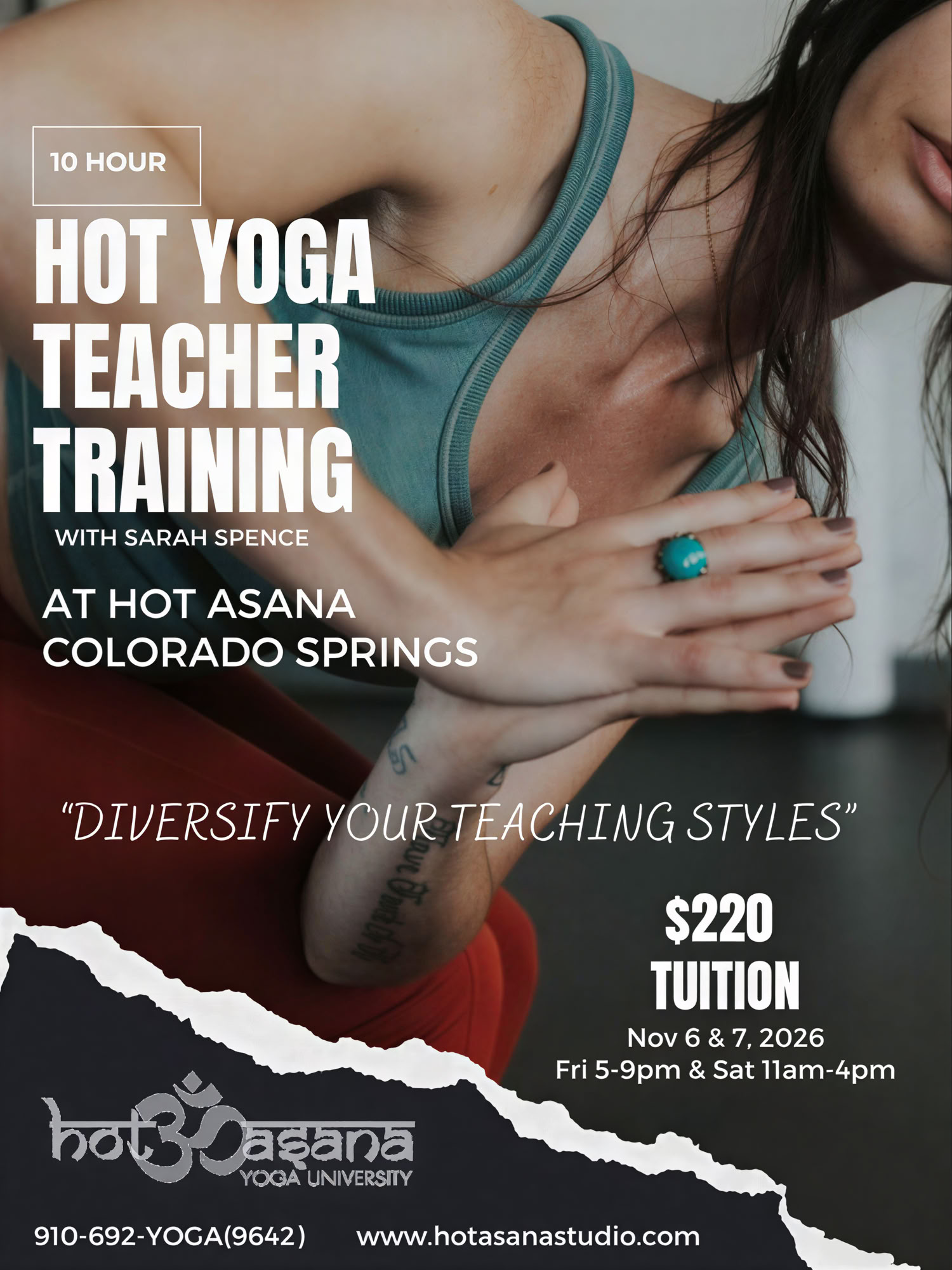 10 timer | Hot Yoga-uddannelse | Colorado Springs