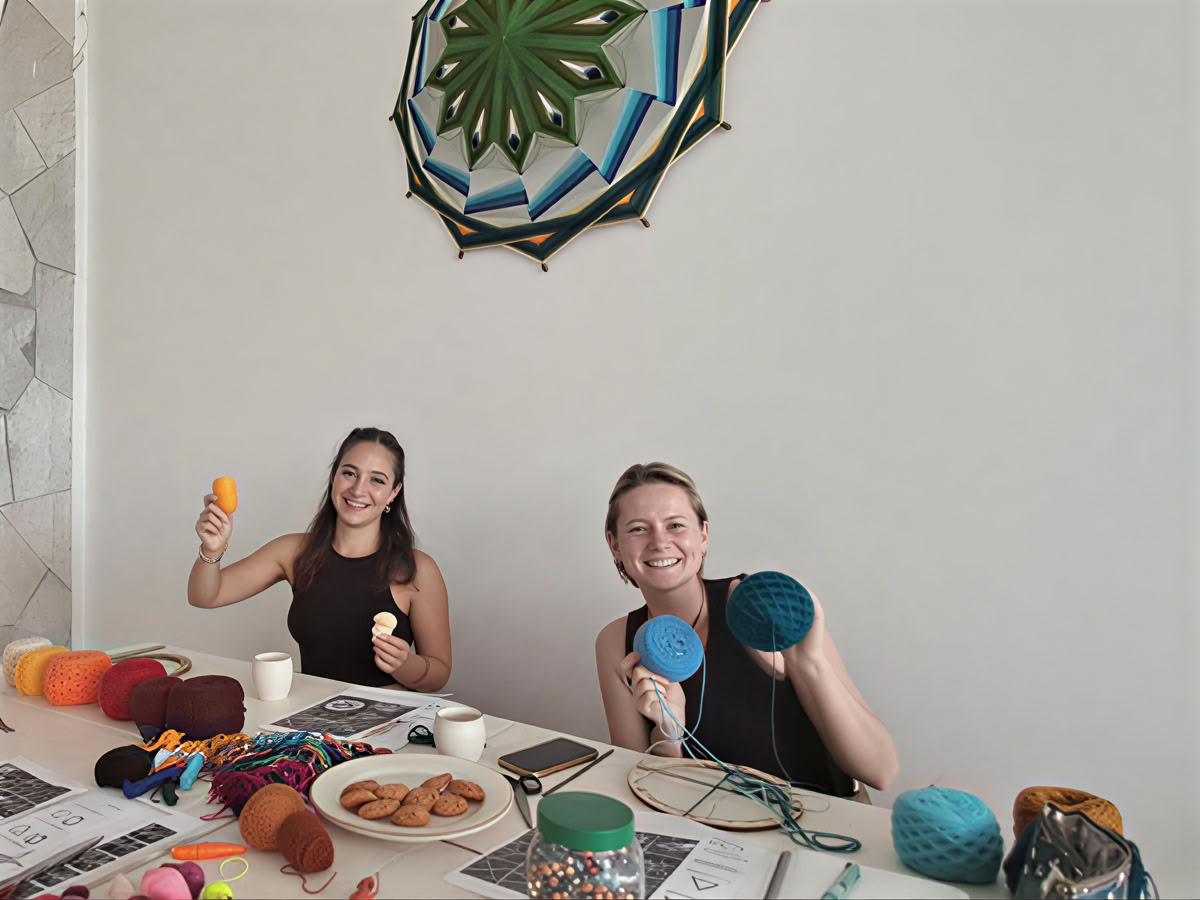 Mandala-vævningsworkshop