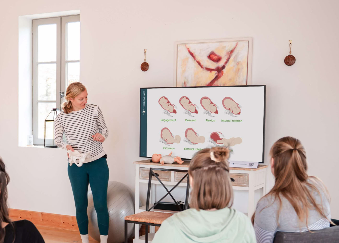Øko-graviditetsretreat i Frankrig med partnere