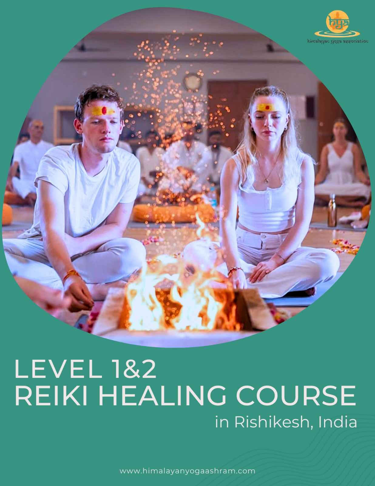 Reiki-healingskursus niveau 1 og 2 i Rishikesh, Indien HYA