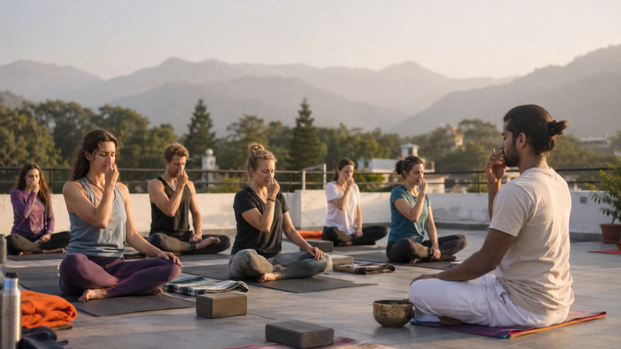 200-timers yogalæreruddannelse i Rishikesh – 1. jan. til 11. jan.