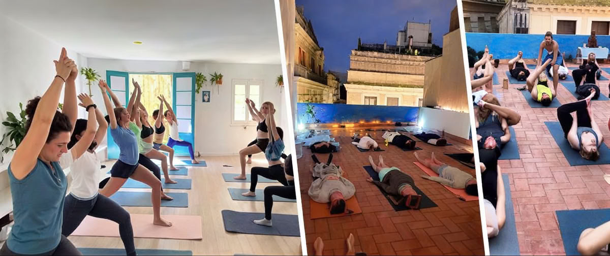 Yoga- og vinarrangementer