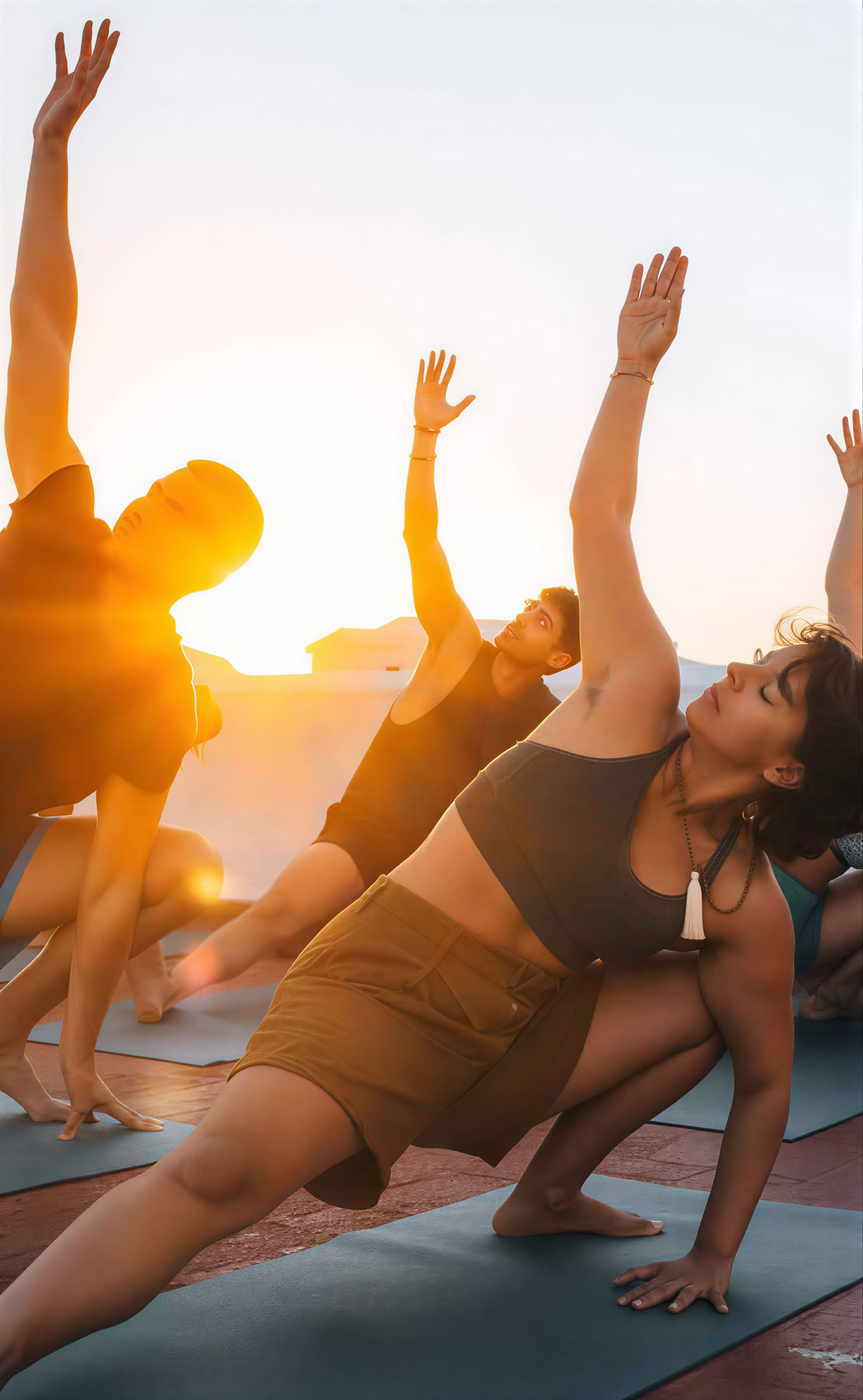 Yoga på stranden