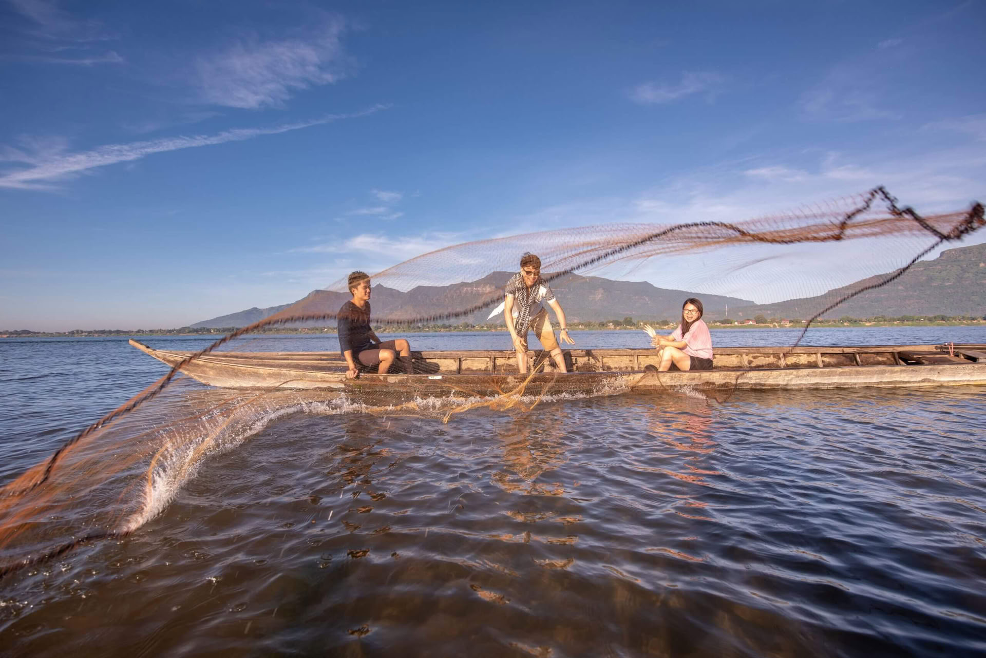 Fiskeri på Mekong