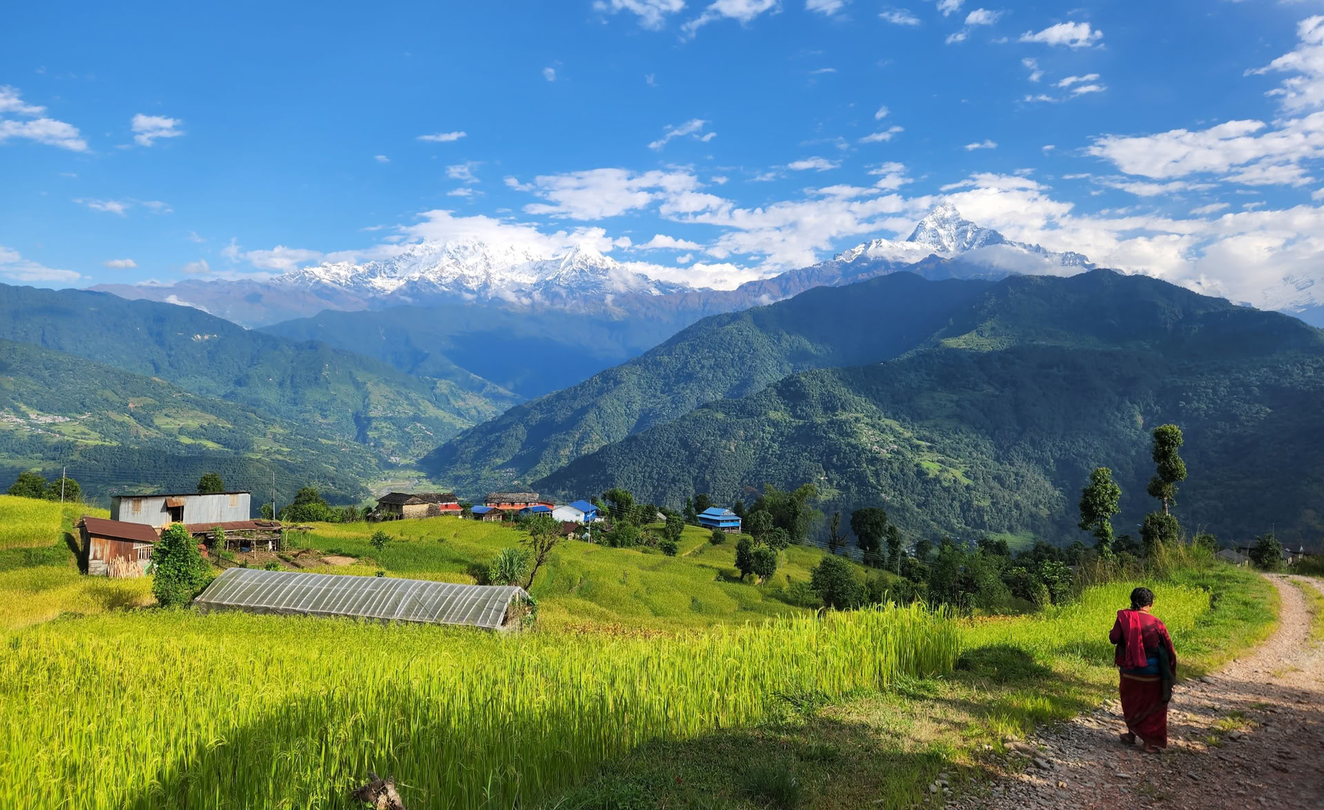 200 timers yogalæreruddannelse med Himalayaudsigt i Astam nær Pokhara