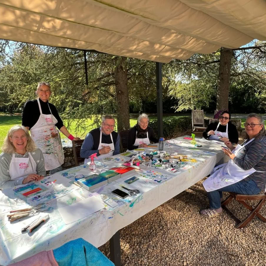 Kunstretreat for begyndere i Dordogne