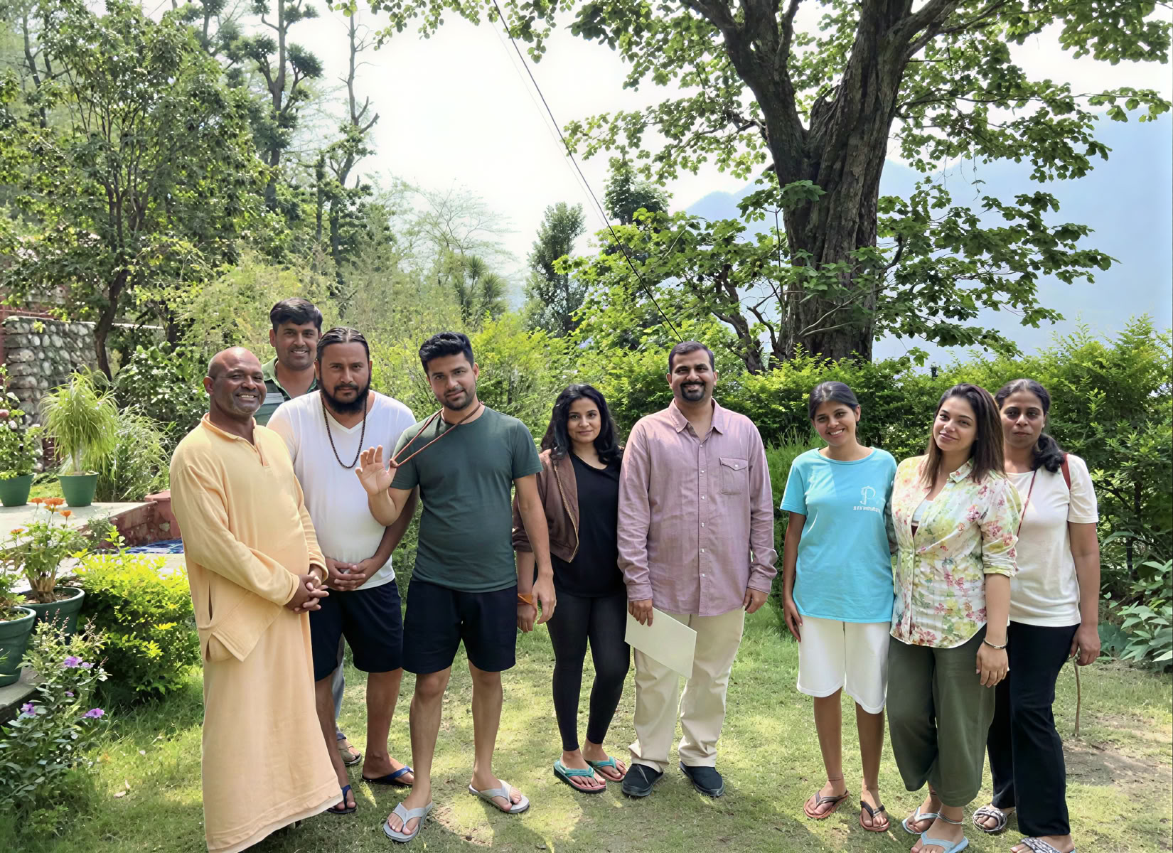 Ophold i ashram i Rishikesh
