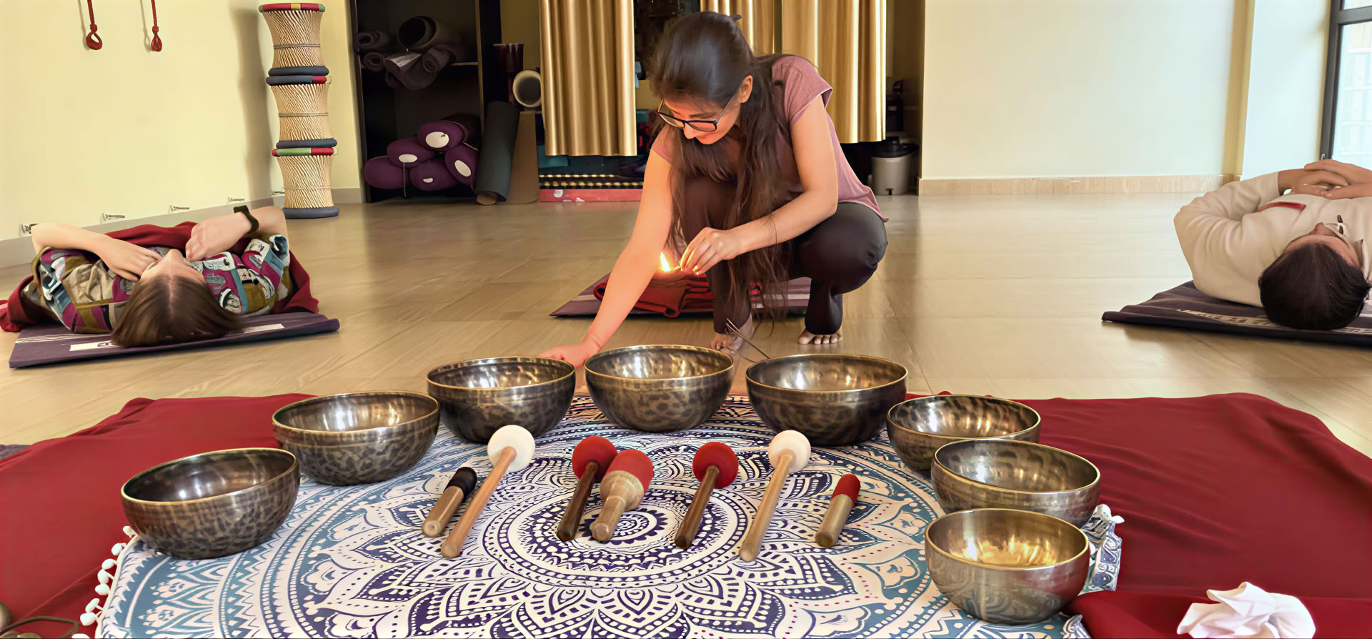 Kundalini yoga-meditationsretreat i Indien