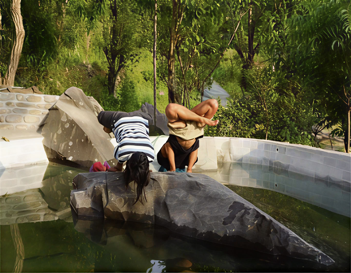 Hatha yoga-hold i Pokhara