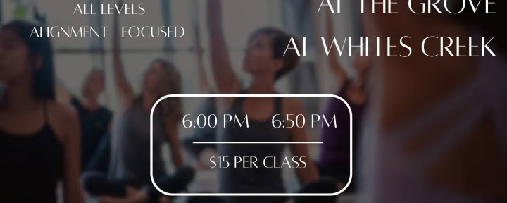 Slow Flow Yoga hos The Grove ved Whites Creek