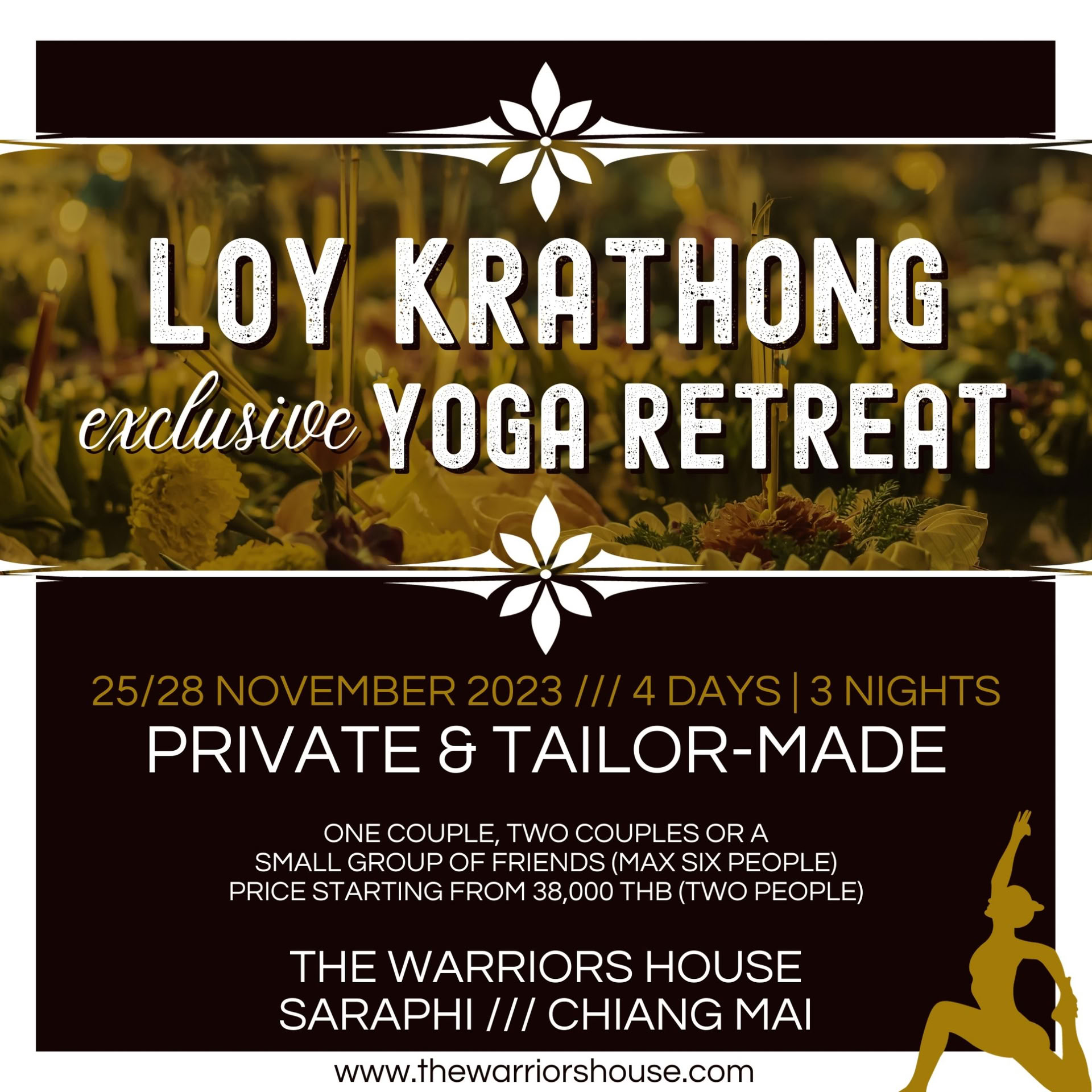 Eksklusivt yoga-retreat til Loy Krathong