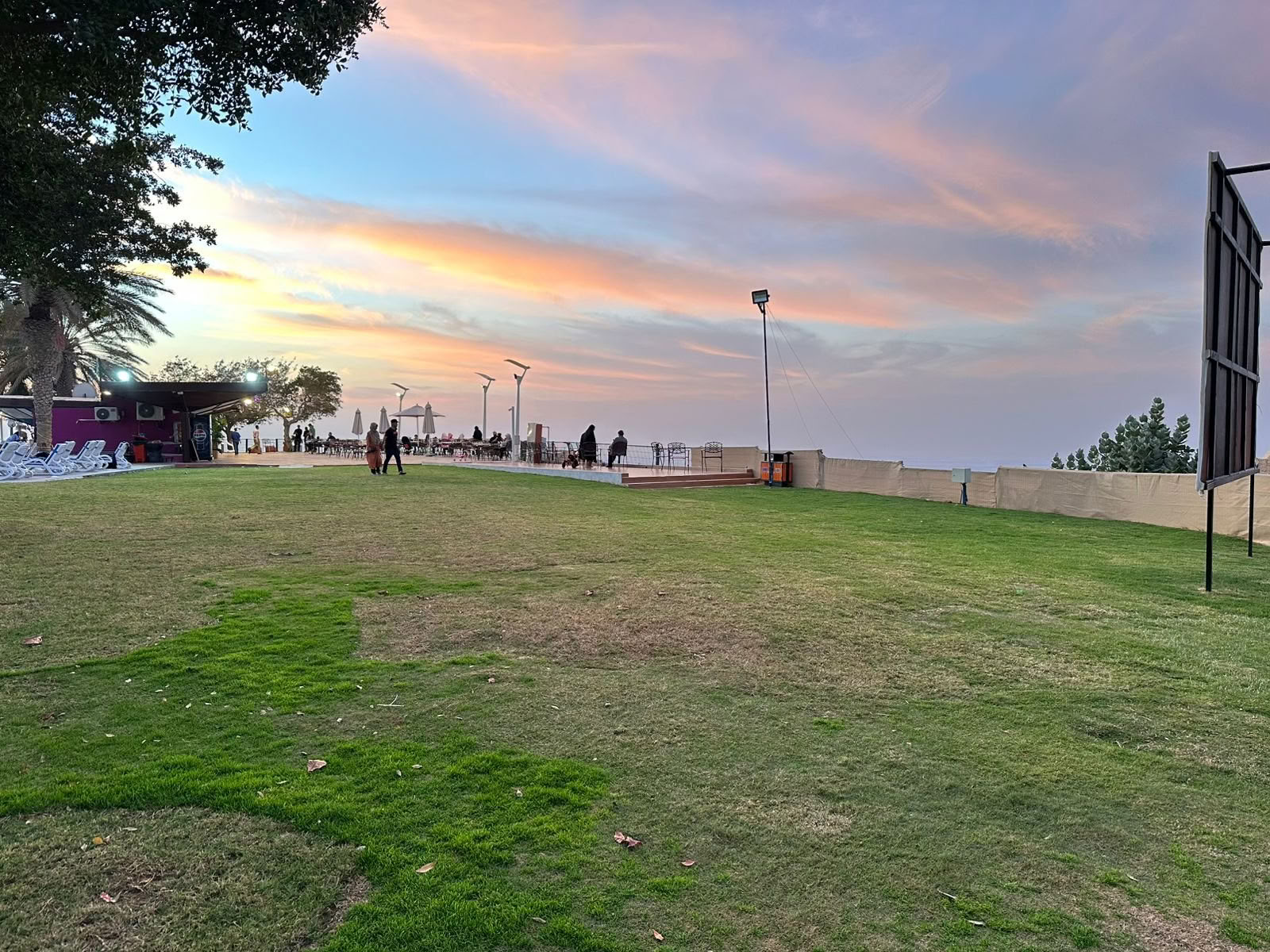 Solnedgangsyoga i Jubail Mangrove Park