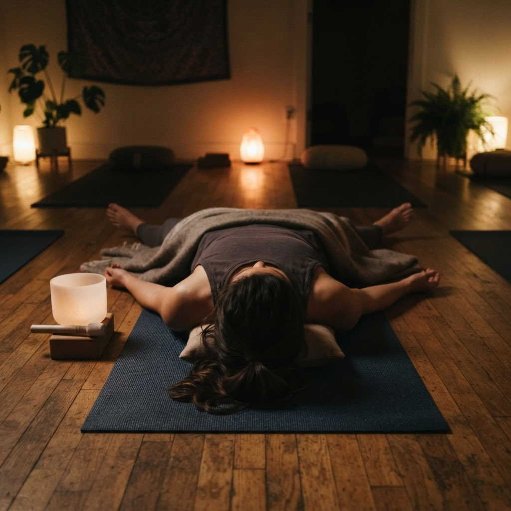 Aften Kriya-serie og lydsavasana