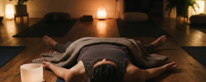 Aften Kriya-serie og lydsavasana
