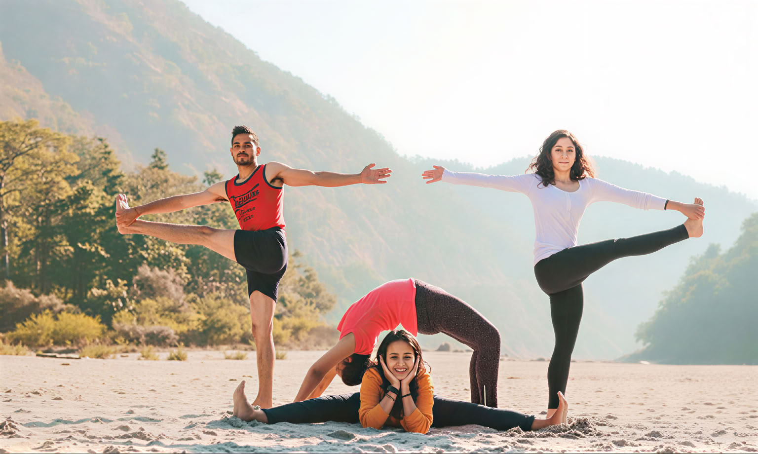 Aerial Yoga-læreruddannelse i Rishikesh, Indien