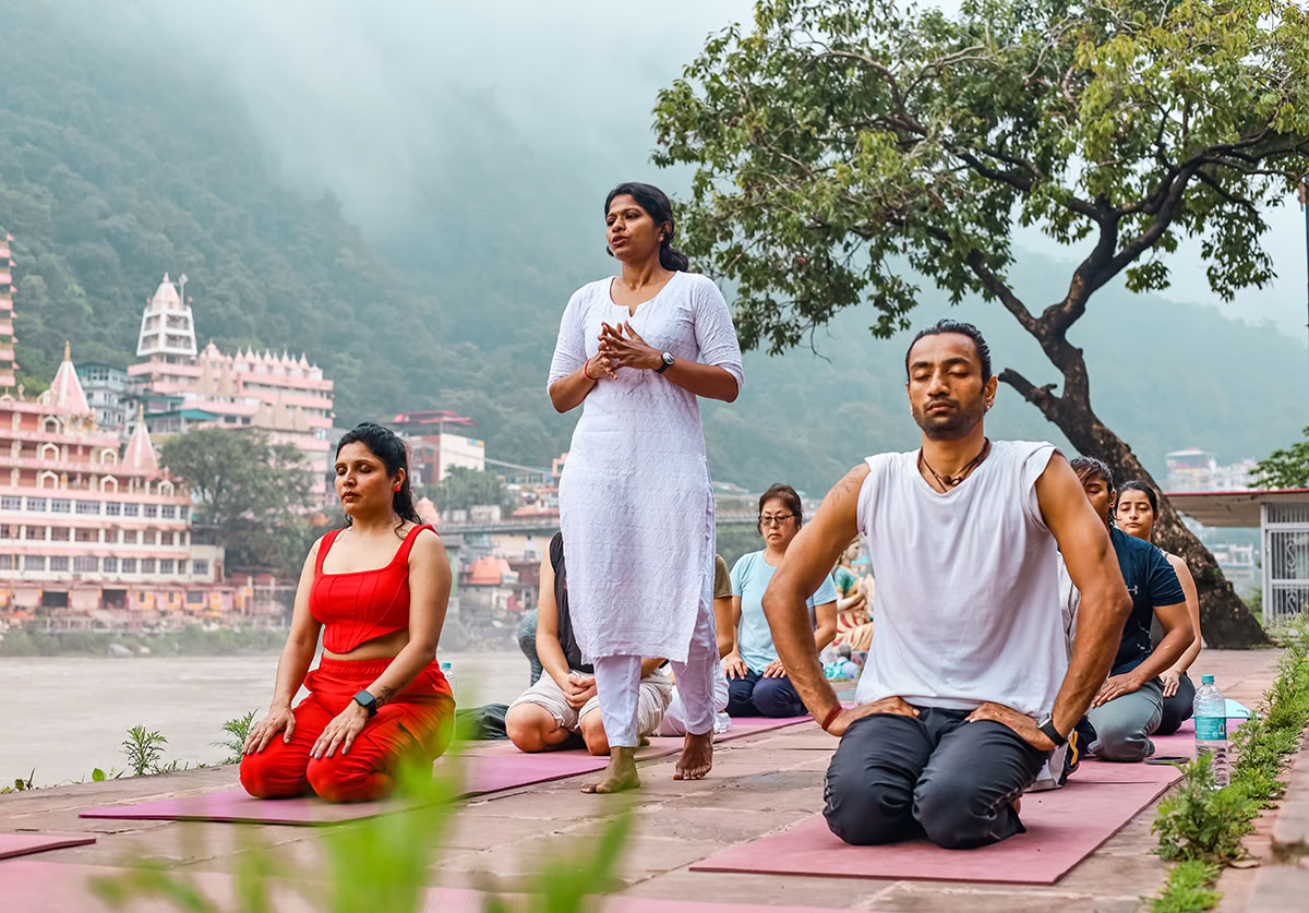 Aerial Yoga-læreruddannelse i Rishikesh, Indien