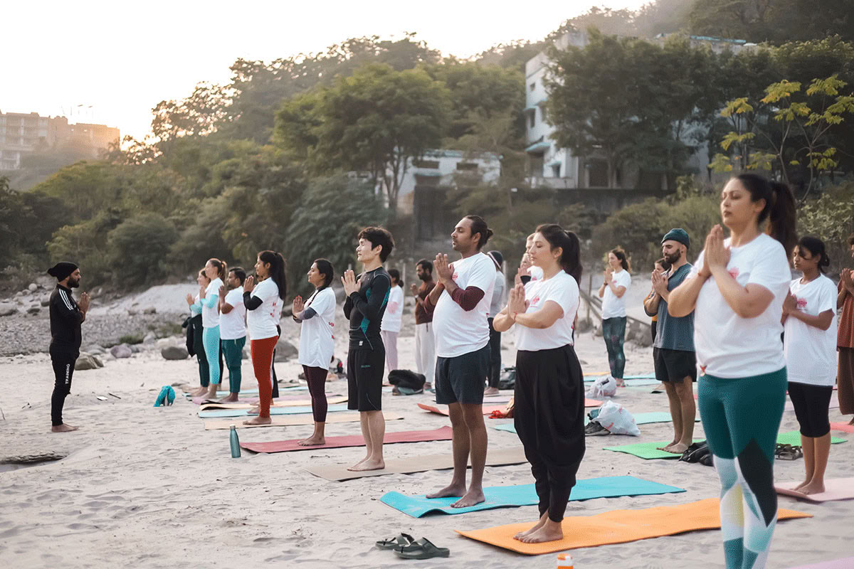 Aerial Yoga-læreruddannelse i Rishikesh, Indien