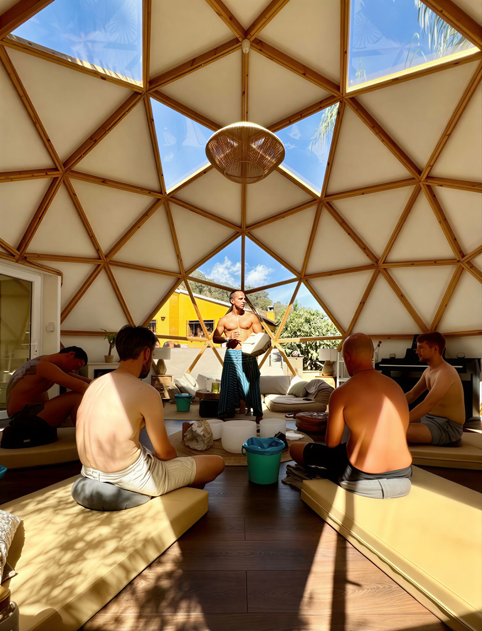 5 dages holistisk integrativ ayahuasca-retreat i lille gruppe med shamanisk åndedrætsarbejde og kambo i Malaga, Spanien