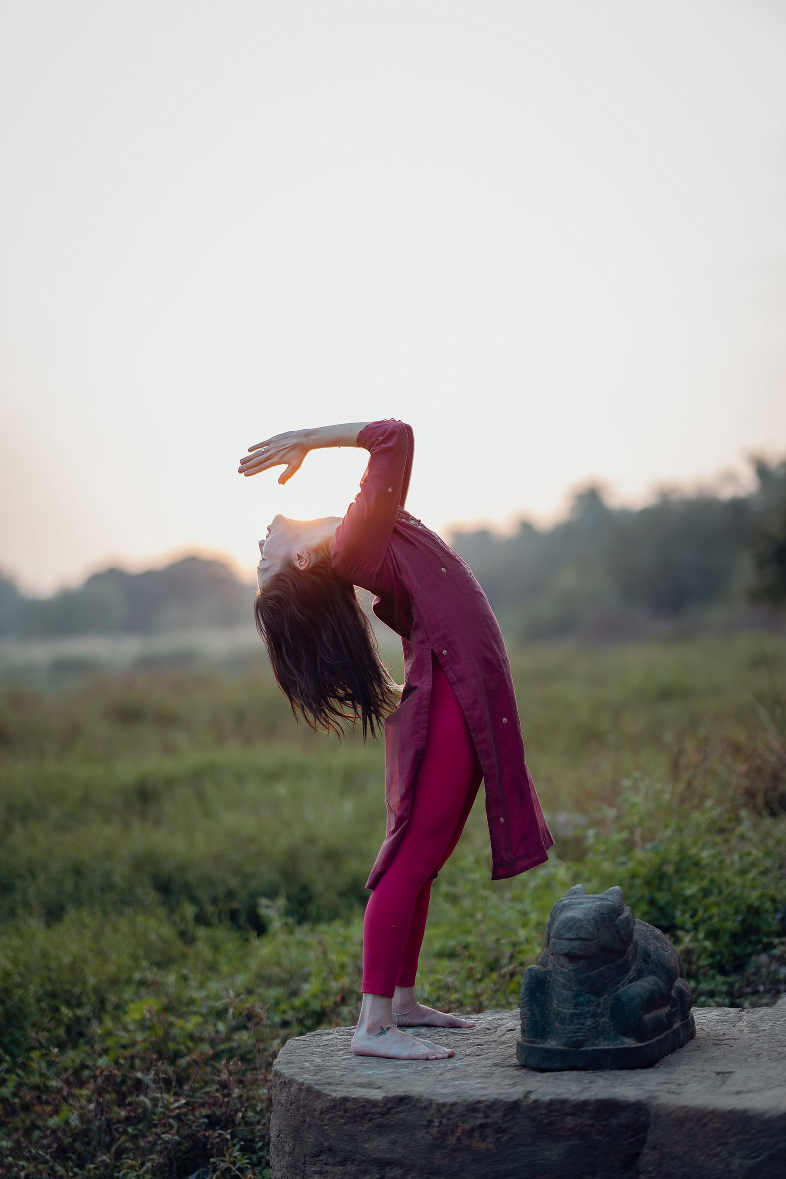 Yoga-retreat i naturen