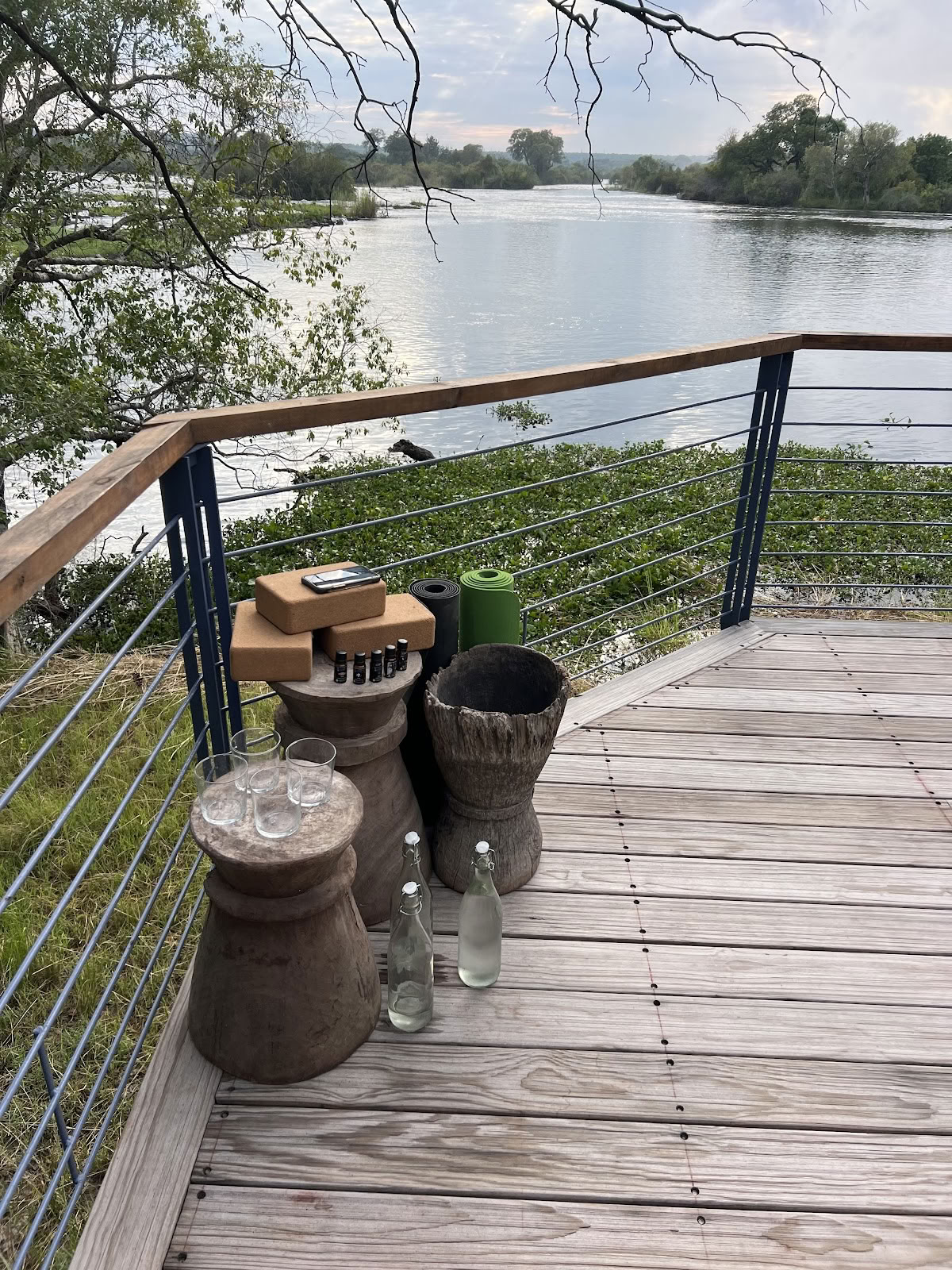 Yoga ved Victoria Falls