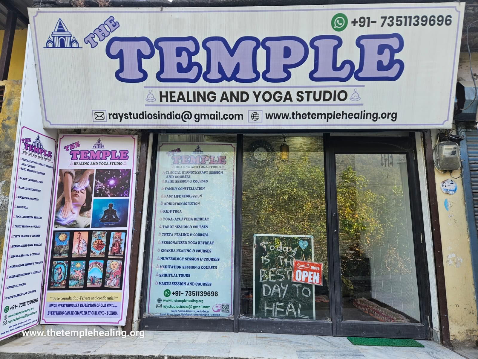Templet for helbredelse og yogastudie
