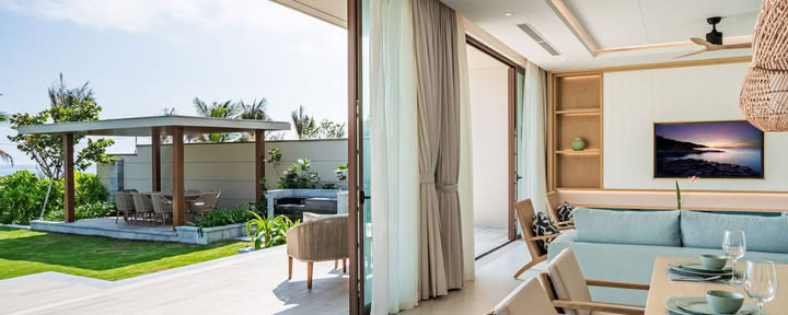 Treværelses havevilla – privat pool
