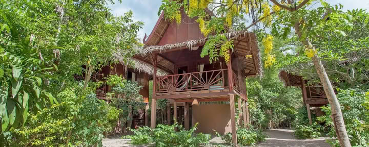 Bungalow i thailandsk stil