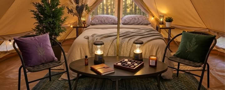 Elsk mig Tenter - Overnatning i glamping-telt