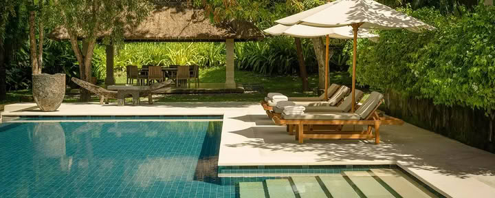 Fireværelses private poolvillaer